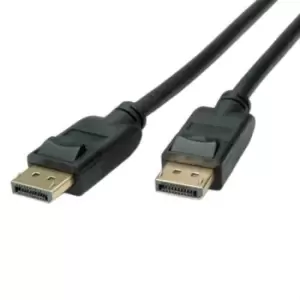 image of Roline 11.04.5810 Audio Cable, Displayport Plug, 1M, Black