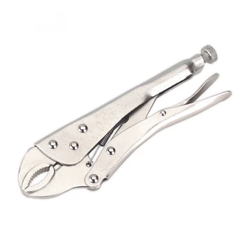 image of Sealey S0487 Locking Pliers 215mm Curved Jaw