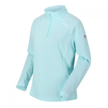 image of Regatta Womens Montes Half Zip Fleece - CoolAqua/Whi