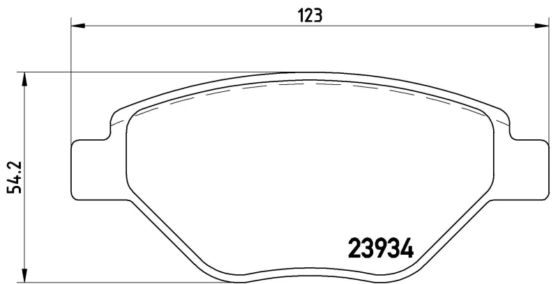 Image of BREMBO Brake pad set BREMBO P 68 031