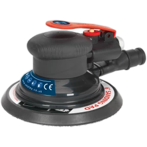 image of Sealey SA801 Dust Free Palm Air Sander 150mm Disc