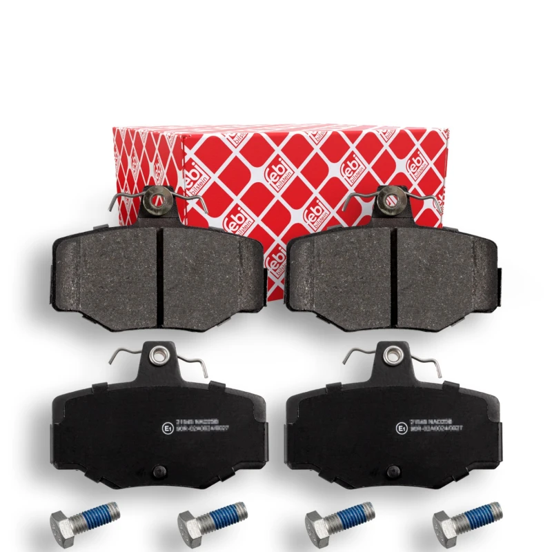 Image of FEBI BILSTEIN 16274 Brake pad set excl. wear warning contact, with bolts/screws Brake Pad Set,disc brake (402)