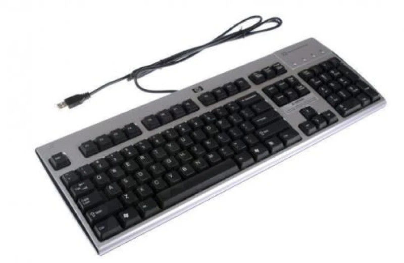 Image of HP 355631-035 keyboard USB QWERTY English Black. Silver
