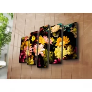 Image of 5PAT-13 Multicolor Decorative Canvas Painting (5 Pieces)