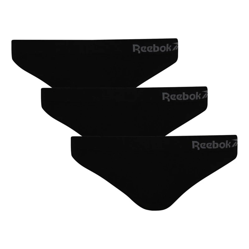 Image of Reebok 3 Pack Kal Thongs Ladies - Black 10