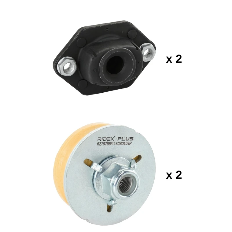 Image of RIDEX PLUS 1180S0759P Top strut mount Suspension Strut Support Bearing (1180)