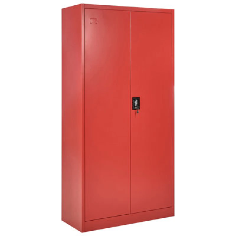 Image of Beliani Storage Unit Feldspar Metal Red