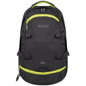 image of Regatta Paladen 35L Rucksack - Ebony/NeonSp