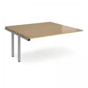 Image of Adapt add on units back to back 1600mm x 1600mm - silver frame and oak