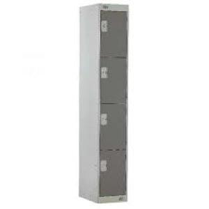 Image of Four Compartment Locker D300mm Dark Grey Door MC00021