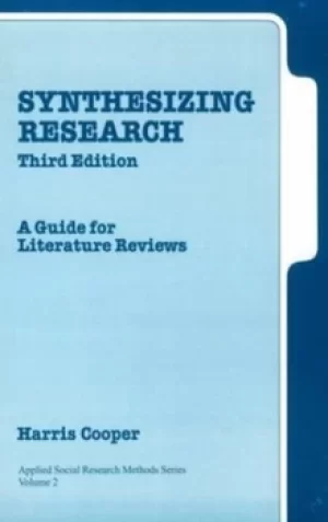 Image of Synthesizing research by Harris M Cooper