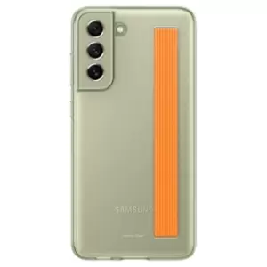 image of Samsung Galaxy S21 FE 5G Slim Strap Cover EF-XG990CMEGWW - Olive Green