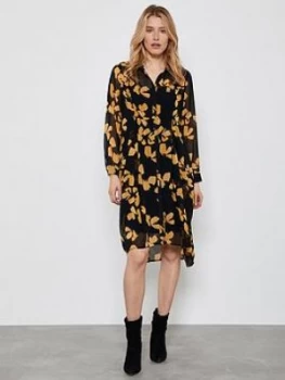 Image of Mint Velvet Jessica Floral Midi Dress - Orange