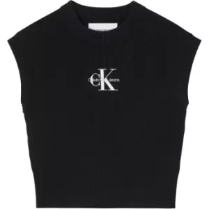 Calvin Klein Jeans Mono Embroidered Vest - Black