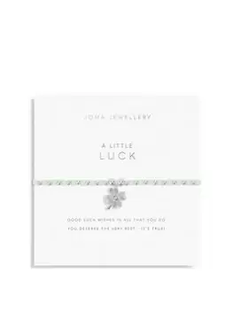 Image of Joma Jewellery Colour Pop A Little... Luck Bracelet - 17.5cm Stretch, Silver, Women