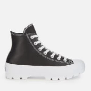 Converse Womens Chuck Taylor All Star Lugged Hi-Top Trainers - Black/White/White - UK 4