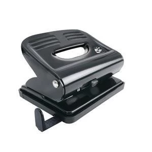 5 Star Hole Punch Plastic Base Metal Handle Black