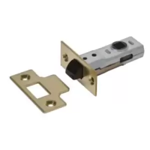 Image of J2600 Tubular Latch Essentials Polished Brass 65mm 2.5" Boxed