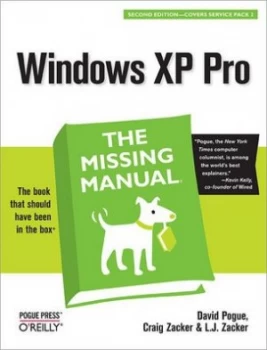 Image of Windows Xp Pro by David Pogue Book