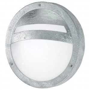 image of EGLO ES/E27 Sevilla Galvanised Outdoor Wall-Ceiling Light 40W IP44 - 88119