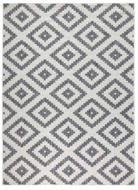Image of The Rugs Malta Reversible Indoor Outdoor Rug Flatweave Polypropylene In Grey