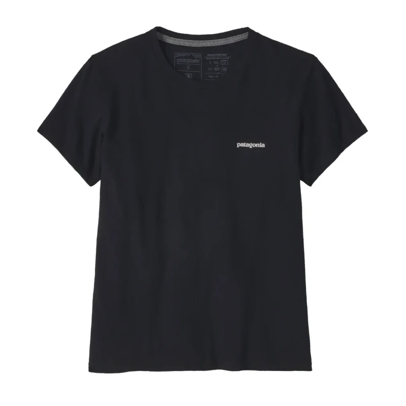 Image of Womens T-Shirt Patagonia P-6 Logo Noir Female XS