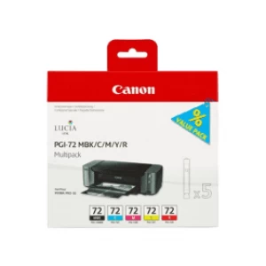 Image of Canon PGI72 Black and Tri Colour Ink Cartridge