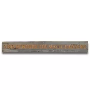 Image of Magic Happens Grey Wash Wooden Message Plaque