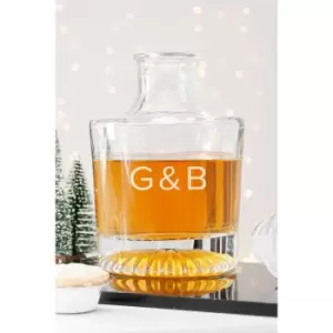 image of Personalised Elegance Initials Round Decanter