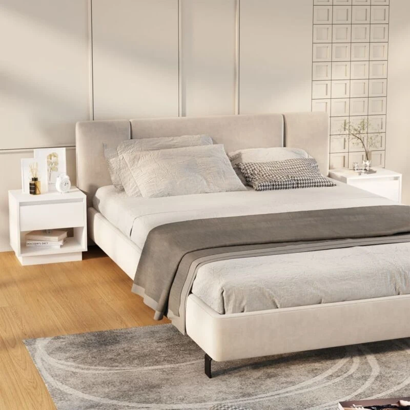 Image of VIDAXL Bedside Cabinets 2 pcs White 45x34x44cm Engineered Wood vidaXL 8720286834503