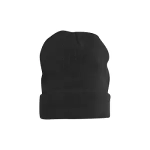 Image of Clique Unisex Adult Hubert Knitted Beanie (One Size) (Black)