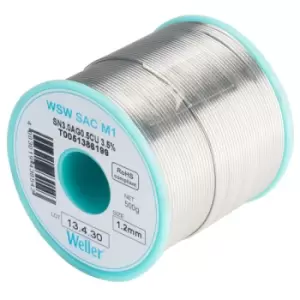 image of Weller T0051386199 WSW SAC M1 96.5/3/0.5 Solder Wire 1.2mm 500g