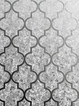 Image of Arthouse Velvet Trellis Silver Wallpaper