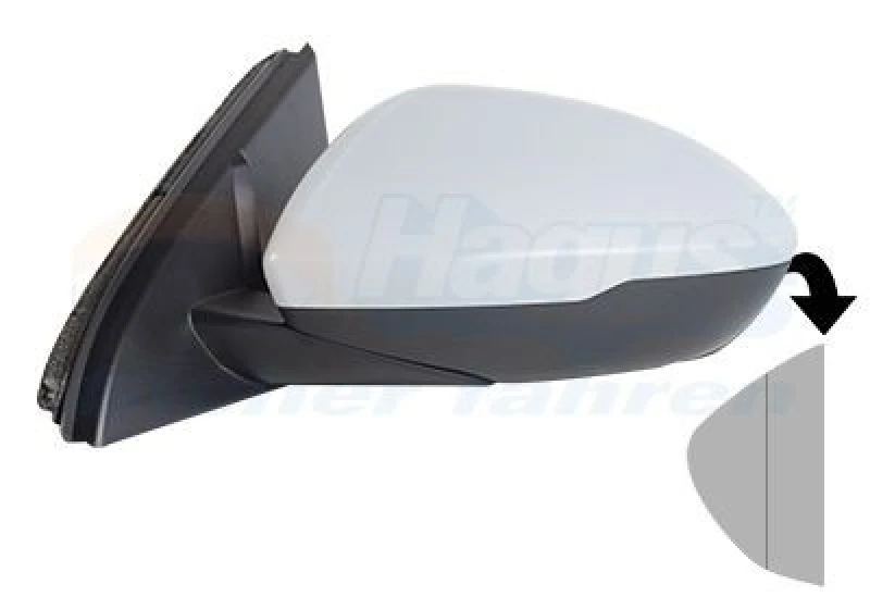 Image of VAN WEZEL Wing mirror VAN WEZEL 3854807