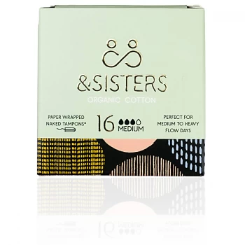 image of &Sisters Naked Tampons - Medium (16 pack)