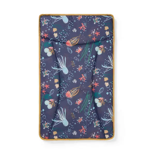 image of Tutti Bambini Baby Changing Mat- Our Planet Ocean Blue