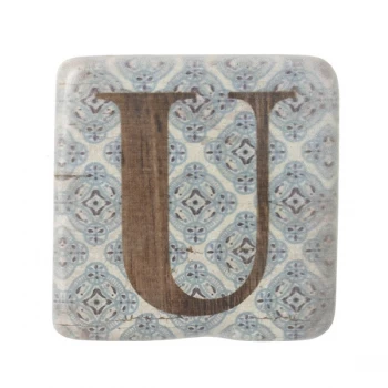 Image of Letter U Coasters By Heaven Sends