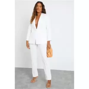 Image of I Saw It First Cream Ultimate Oversized Blazer - White