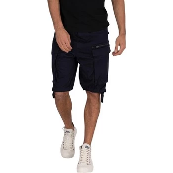 image of G-Star Raw Rovic Zip Relaxed Cargo Shorts mens Shorts in Blue - Sizes US 30,US 33,US 40