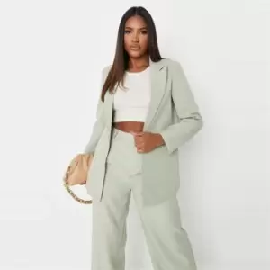 image of Missguided Boyfriend Blazer - Green