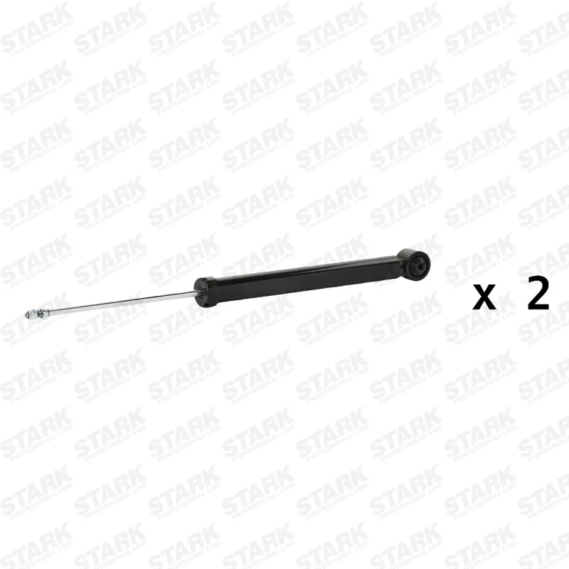 Image of STARK SKSA-01336328 Shock absorber Rear Axle, Gas Pressure, Monotube, Telescopic Shock Absorber, Bottom eye Shock Absorber (854)