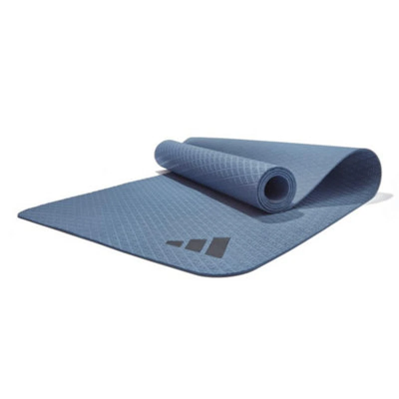 Image of Sublime Market Connect Yoga Mat - Adidas - Preloved Ink - 4mm - Grippy Surface - Lightweight and Rollable blue blue