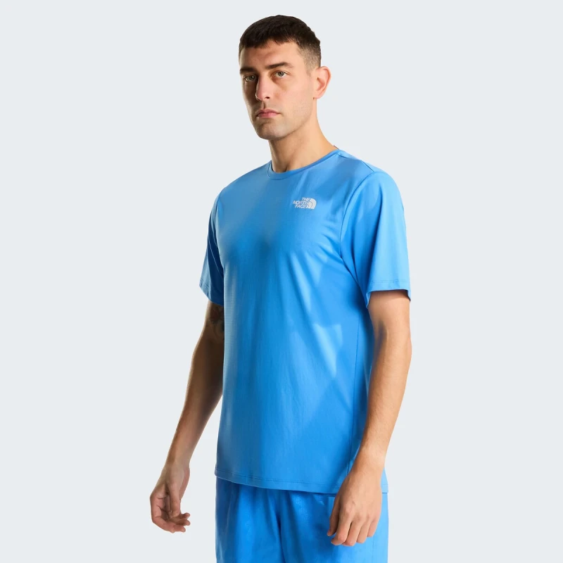 Image of The North Face Training Polyester Short Sleeve T-Shirt blue Cotton S