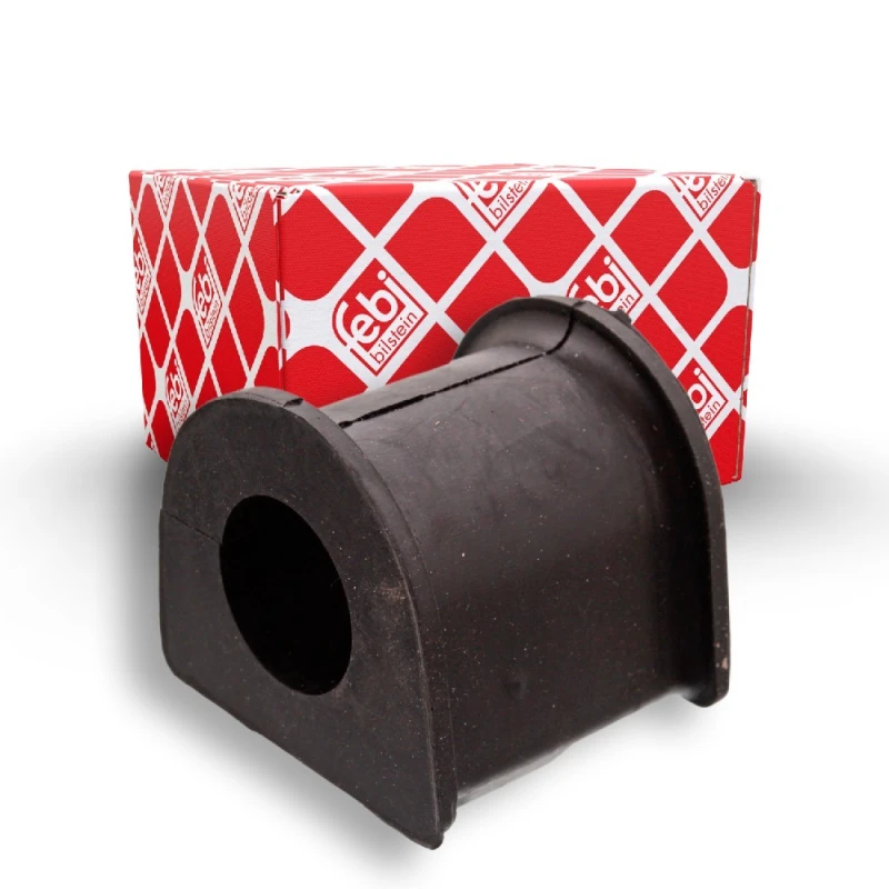 Image of FEBI BILSTEIN 41410 Stabilizer Bushes Front Axle, Rubber Rubber Anti-roll Bar Bush Kit (1334)
