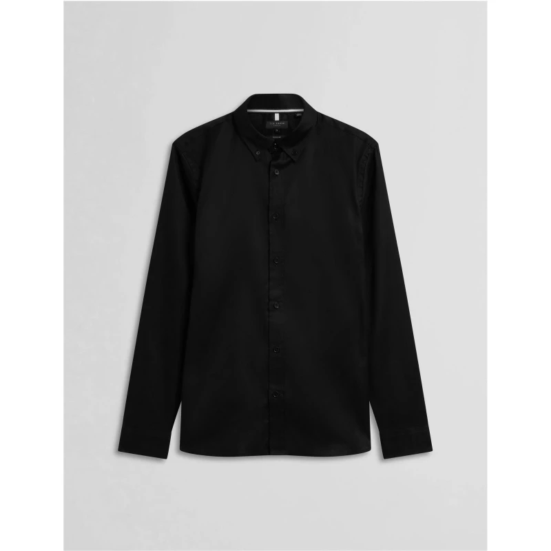 Image of Ted Baker Allardo Regular Premium Oxford Shirt - Black S