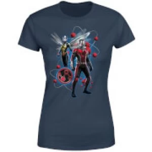 Image of Ant-Man And The Wasp Particle Pose Womens T-Shirt - Navy - L