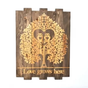 Image of Mapwood04 Multicolor Decorative Framed MDF Painting