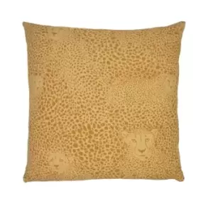 image of Paoletti AOP Cheetah Cushion - Honey PF