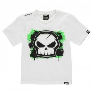 Image of No Fear Core Graphic T Shirt Junior Boys - White
