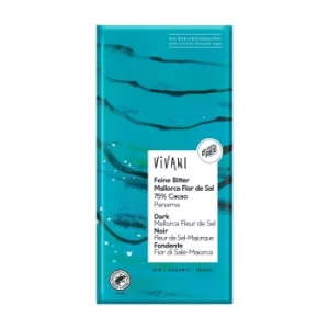 Image of Vivani Dark 75% with Mallorca Fleur de Sel 80g